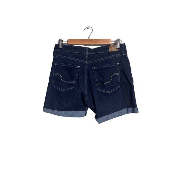 Signature Levi Strauss Blue Denim Jean Shorts Size 4 - Picture 2 of 6